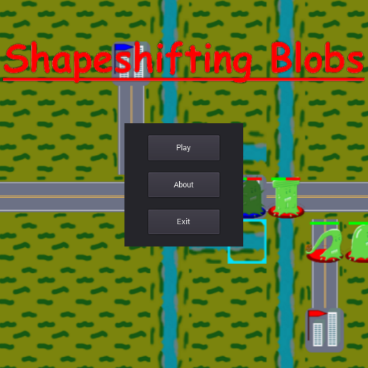 Shapeshifting blobs game